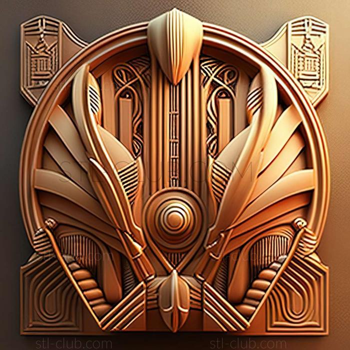 3D model art deco (STL)